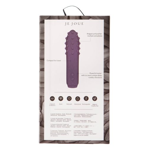 Je Joue Duet Rechargeable Silicone Multi-Surfaced Bullet Vibrator Purple - Image 7