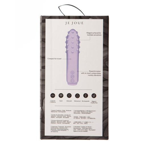Je Joue Duet Rechargeable Silicone Multi-Surfaced Bullet Vibrator Lilac - Image 5