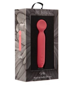 Je Joue Vita Rechargeable Silicone Wand Tip Bullet Vibrator Watermelon Pink