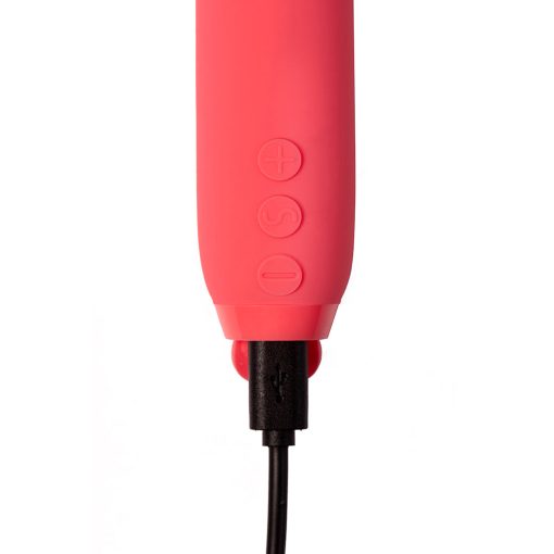 Je Joue Vita Rechargeable Silicone Wand Tip Bullet Vibrator Watermelon Pink - Image 4