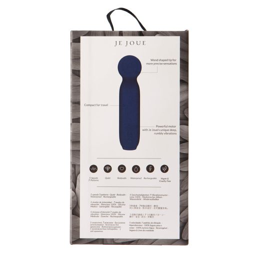 Je Joue Vita Rechargeable Silicone Wand Tip Bullet Vibrator Cobalt Blue - Image 6