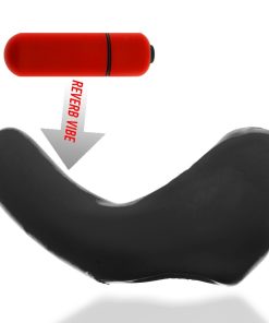 Hunkyjunk Buzzfuck Cock & Ball Sling With Taint Vibrator Tar Ice