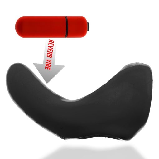 Hunkyjunk Buzzfuck Cock & Ball Sling With Taint Vibrator Tar Ice - Image 3