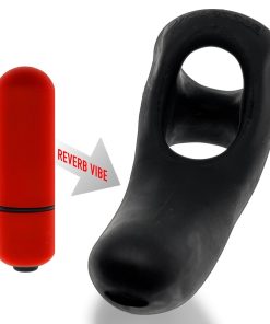 Hunkyjunk Buzzfuck Cock & Ball Sling With Taint Vibrator Tar Ice