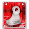 Hunkyjunk Revsling Cock & Ball Sling With Bullet Vibrator Clear Ice