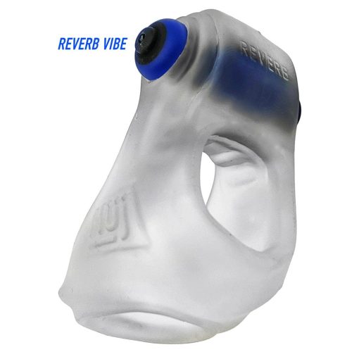 Hunkyjunk Revsling Cock & Ball Sling With Bullet Vibrator Clear Ice - Image 3