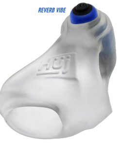 Hunkyjunk Revsling Cock & Ball Sling With Bullet Vibrator Clear Ice
