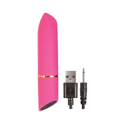 Nasstoys Mystique Rechargeable Silicone Bullet Vibrator Pink - Image 4