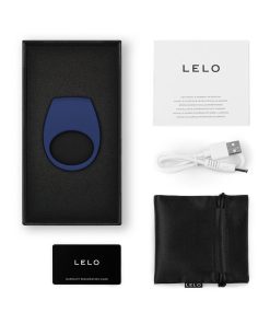 Lelo Tor 3 Vibrating Cockring Base Blue