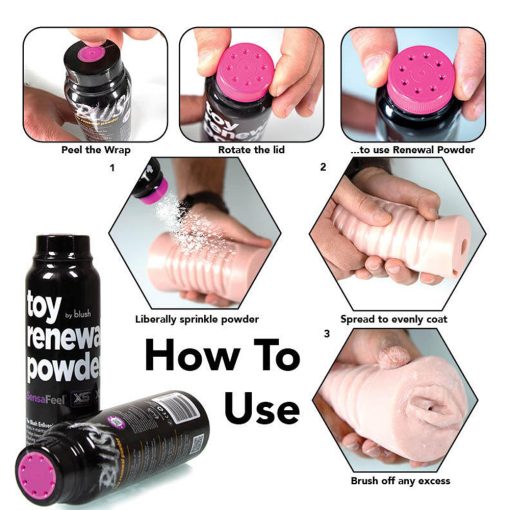 Blush Sensafeel Toy Renewal Powder 3.4 Oz. - Image 4