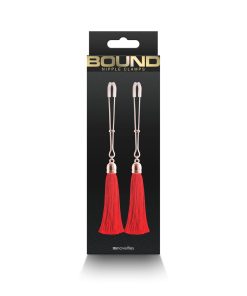 Bound Nipple Clamps T1 Red