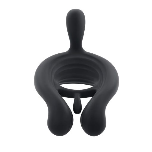 Playboy Triple Play Vibrating Cockring With Stimulator Black - Image 2