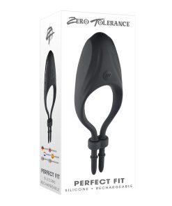 Zero Tolerance Perfect Fit Rechargeable Vibrating Silicone Lasso Cockring Black