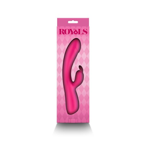 Royals Divine Warming Rabbit Vibrator – Metallic Pink Silicone - Image 4