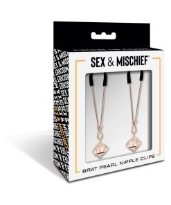 Sportsheets Sex & Mischief Brat Pearl Nipple Jewelry