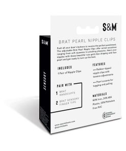 Sportsheets Sex & Mischief Brat Pearl Nipple Jewelry