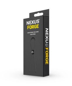 Nexus Forge Adjustable Silicone Lasso Cockring Black