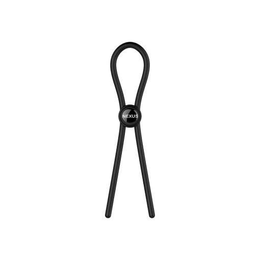 Nexus Forge Adjustable Silicone Lasso Cockring Black - Image 2