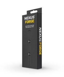 Nexus Forge Adjustable Silicone Cock And Ball Lasso Ring Black