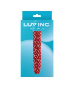 Luv Inc Hb82 Heart Bullet Vibrator Red
