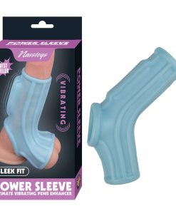 Nasstoys Power Sleeve Sleek Fit Vibrating Penis Enhancer Blue
