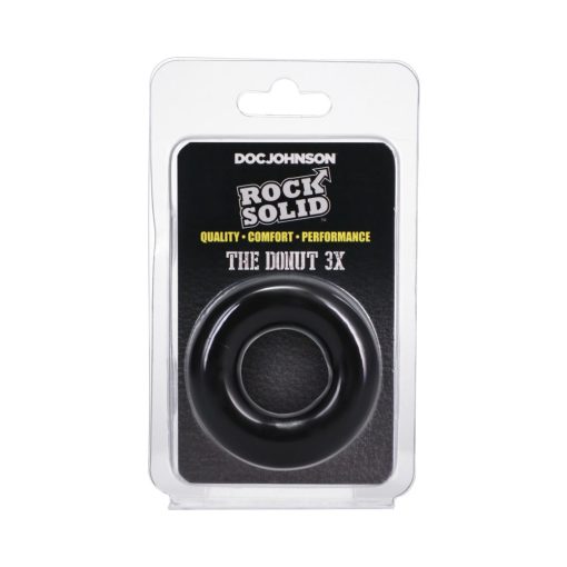 Rock Solid The Donut 3X Cock Ring Black - Image 6