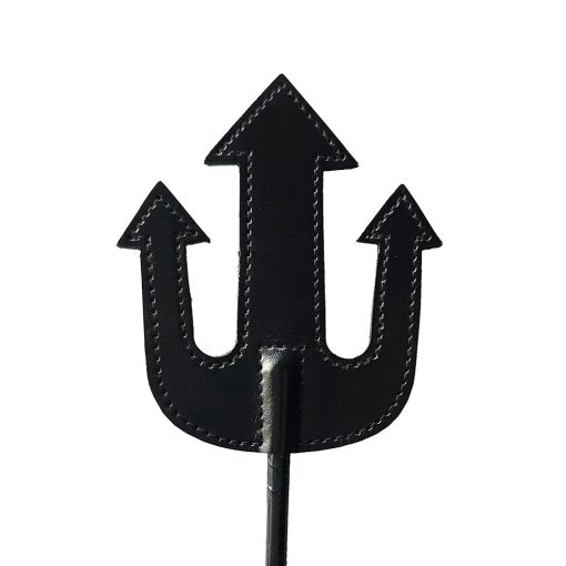 Rouge Leather Devil Riding Crop Black - Image 2
