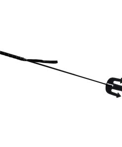 Rouge Leather Devil Riding Crop Black