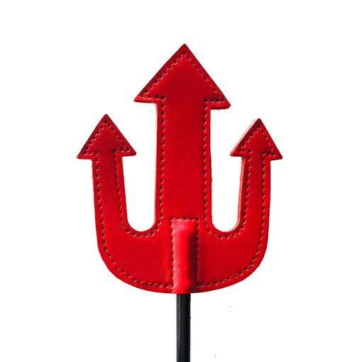 Rouge Leather Devil Riding Crop Red - Image 2