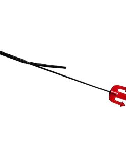 Rouge Leather Devil Riding Crop Red