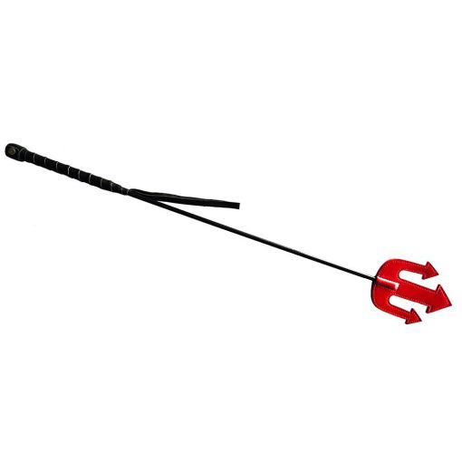 Rouge Leather Devil Riding Crop Red - Image 4