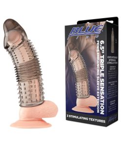 Blue Line 6.5 In. Triple Sensation Penis Enhancing Sleeve Extension