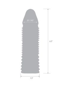 Blue Line 6.5 In. Triple Sensation Penis Enhancing Sleeve Extension