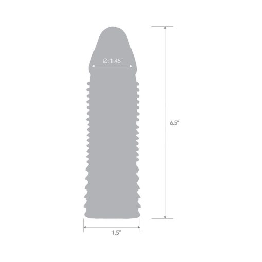 Blue Line 6.5 In. Triple Sensation Penis Enhancing Sleeve Extension - Image 4