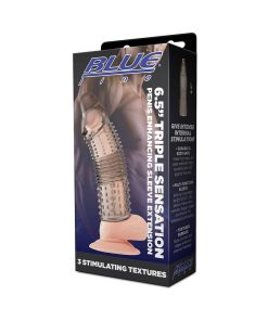 Blue Line 6.5 In. Triple Sensation Penis Enhancing Sleeve Extension