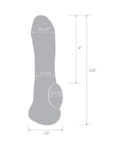 Blue Line 6.25 In. Transparent Penis Enhancing Sleeve Extension