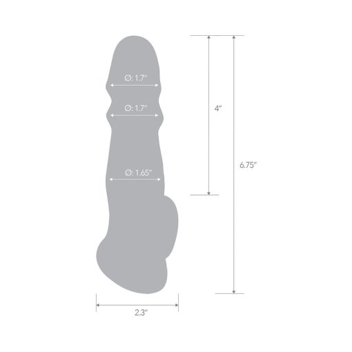 Blue Line 6.75 In. Girthy Penis Enhancing Sleeve Extension - Image 4