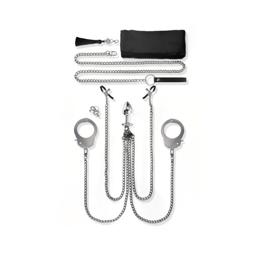 Nixie Metal Bondage 8-Piece Kit Silver - Image 2