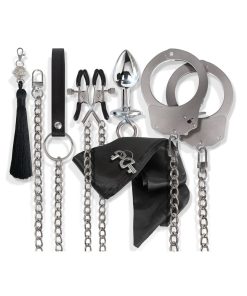 Nixie Metal Bondage 8-Piece Kit Silver