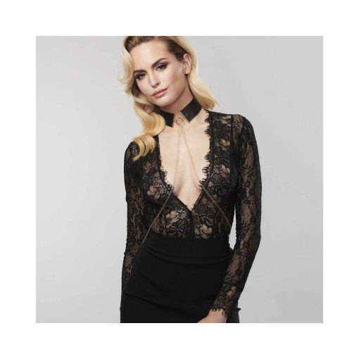 Bijoux Indiscrets Desir Metallique Mesh Collar Black - Image 3