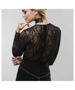 Bijoux Indiscrets Desir Metallique Mesh Collar Black