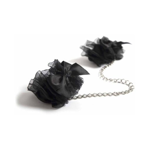 Bijoux Indiscrets Frou Frou Satin & Organza Cuffs - Image 2