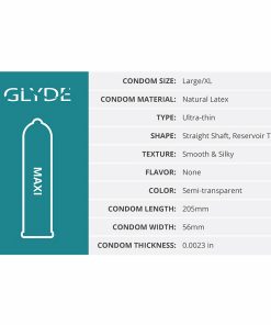 Glyde Maxi Latex Condoms 36-Pack 6 Glyde Maxi Latex Condoms 36-Pack