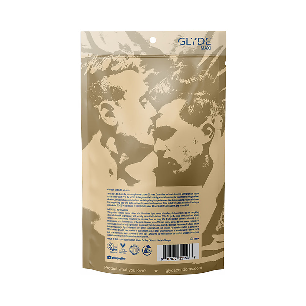 Glyde Maxi Latex Condoms 36-Pack 4 Glyde Maxi Latex Condoms 36-Pack - Image 4