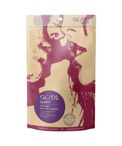 glyde slimfit latex condoms 36 pack snug fit vegan certified chemical free protection