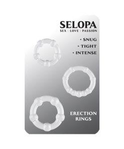 Selopa Erection Rings Cock Ring Set Clear