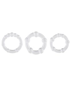 Selopa Erection Rings Cock Ring Set Clear