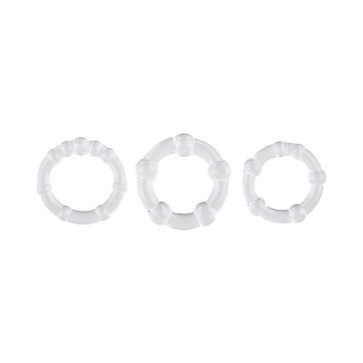 Selopa Erection Rings Cock Ring Set Clear - Image 5