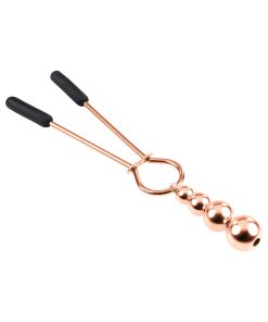 Selopa Beaded Nipple Clamps Stainless Steel Rose Gold