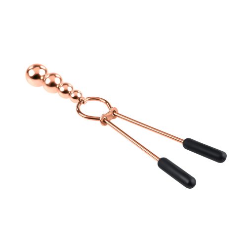Selopa Beaded Nipple Clamps Stainless Steel Rose Gold - Image 5